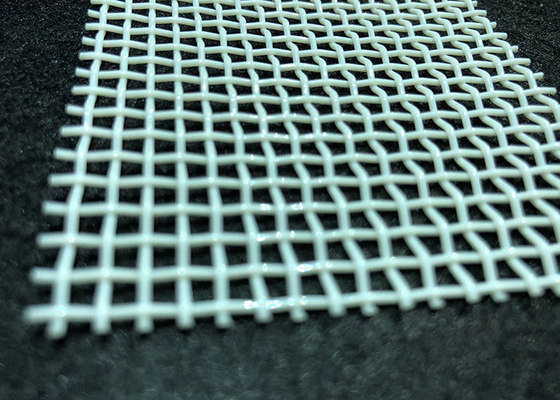 White Blue Plain Weave Square Hole Polyester Mesh Belt 0.1m-25m Long