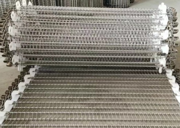espiral Mesh Belt Meat Freeze Processing da largura Sus304 de 400mm