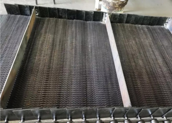 Fio de metal 201 de aço inoxidável Mesh Belt For Screws Convey