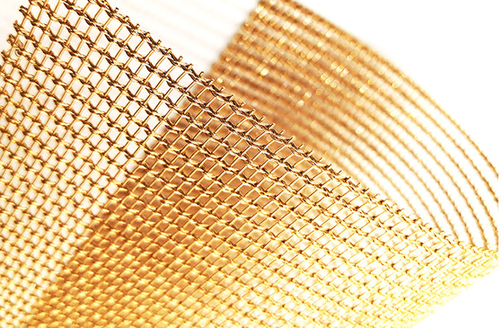 Fio de aço inoxidável Mesh Screen de Mesh Custom Decorative Metal Architectural do cobre