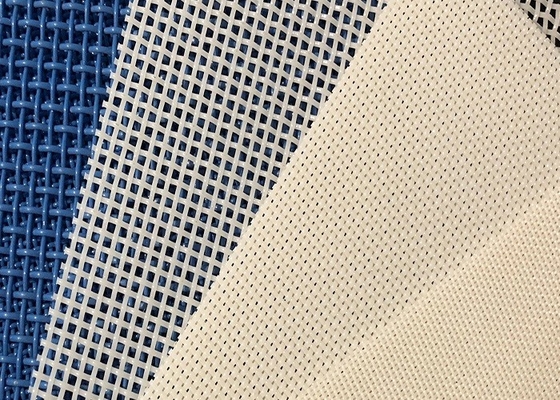 Alimento branco que seca o furo do   10mm de Mesh Belt Plain Weave do poliéster