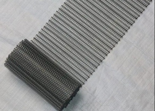 Correia transportadora de malha resistente a óleo 304 trama balanceada de aço inoxidável