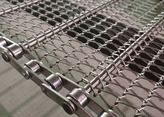 Chá que seca a morango que limpa o produto comestível de Oven Chain Wire Mesh Belts