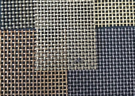 Metal decorativo Mesh For Glass Laminated Curtain da largura 2.0m não inflamável