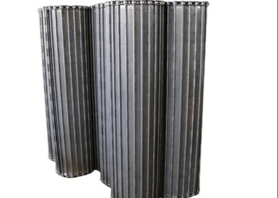 316SS espiral vegetais extinguindo e de lavagem de Mesh Conveyor Belt For Glass