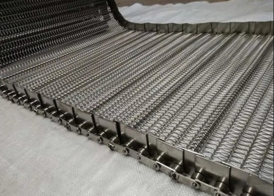 assado de Mesh Belt Transports Food And da espiral do aço carbono de 1.0mm a de 3.0mm