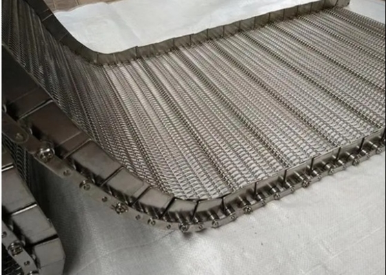 Erosão de aço inoxidável de Mesh Belt Cooling Conveyor Belt da espiral SUS201 resistente