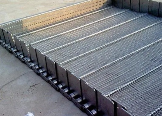 A planície resistente ao calor tece o material de Mesh Chain Conveyor 304SS do fio