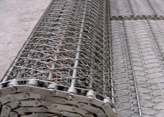 Trança 1.5m larga de aço inoxidável do equilíbrio do metal de Mesh Conveyor Belt 1m 1.2m da corrente do GV