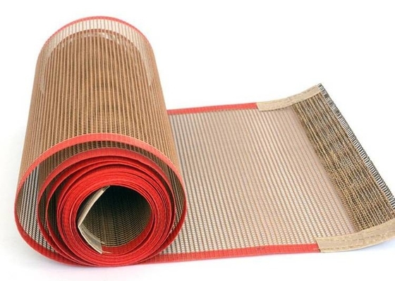 Malha de fibra de vidro resistente ao calor Cinturão transportador Ptfe Boa permeabilidade ao ar Não-aderente