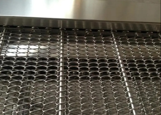 Corrente de aço inoxidável de limpeza Mesh Conveyor Belt Anti Oxidization da cenoura 304