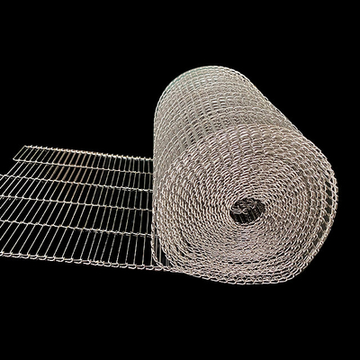 Resistência térmica lisa de correia transportadora de Flex Stainless Steel Wire Mesh para a indústria alimentar