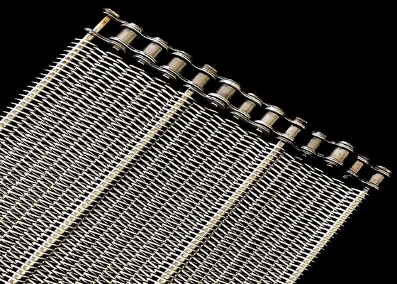corrente Mesh Conveyor Belt Stainless Steel de 1000mm*10m para indústrias de retalho