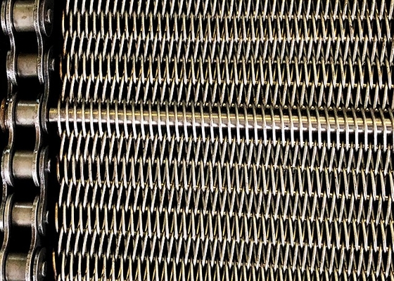 Anti fio de aço inoxidável Mesh Food Grade da correia transportadora 304 de corrente da corrosão