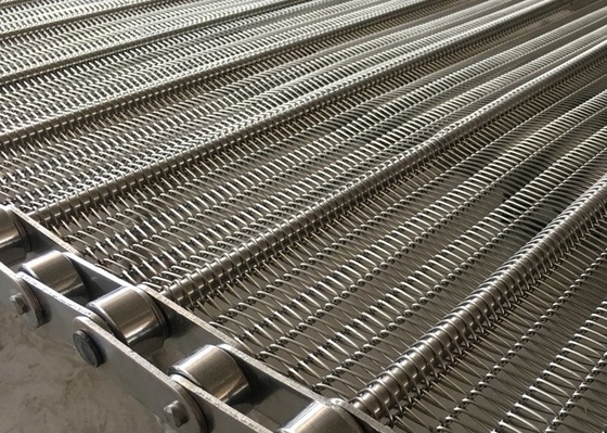 304 fortes corrente de aço inoxidável Mesh Conveyor Belt Food Grade