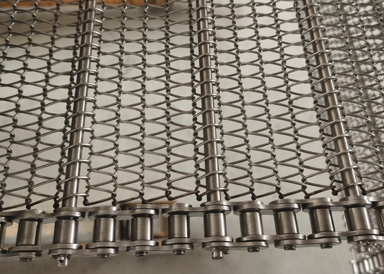 Produto comestível 304 produção de Mesh Conveyor Belt For Industrial de 316 correntes