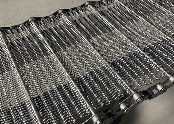 corrente Mesh Conveyor Belt 304 do diâmetro de fio de 0.8-4mm de aço inoxidável