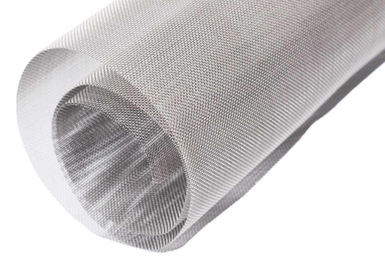 Tecido simples 316 de aço inoxidável Rede de fios de tecelagem 30 Rede 15 Microns