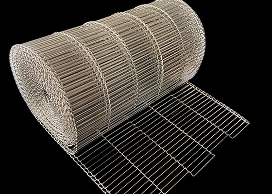Cintura transportadora flexível plana de largura de laço de 10 mm para produção de chocolate