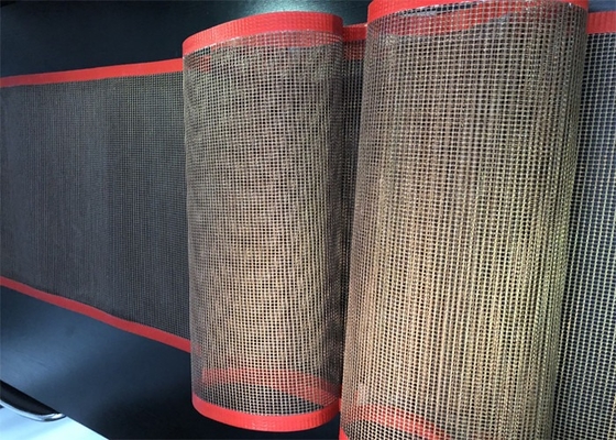 a abertura PTFE de 1mm 2mm 4mm revestiu as correias transportadoras da fibra de vidro para a indústria alimentar