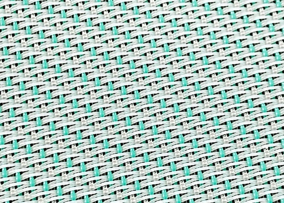 Rolo de tecido de malha de poliéster branco e azul de 1,5 camada