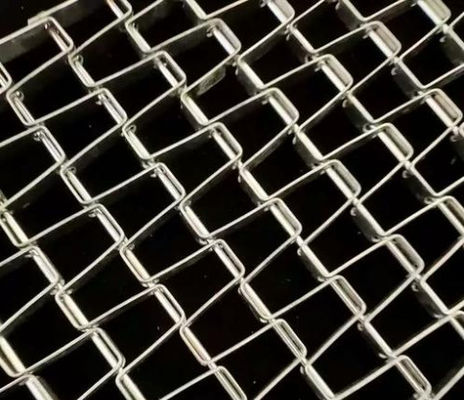 Cinturão transportador de malha de aço inoxidável pesado Cinturão de cadeia flexível para equipamento de secagem industrial
