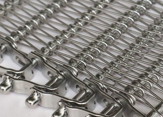 Cinturão transportador de rede de arame elétrico para a indústria alimentar de aço inoxidável