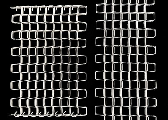 Corrente transportadora de favo de mel de aço inoxidável para congelamento de alimentos