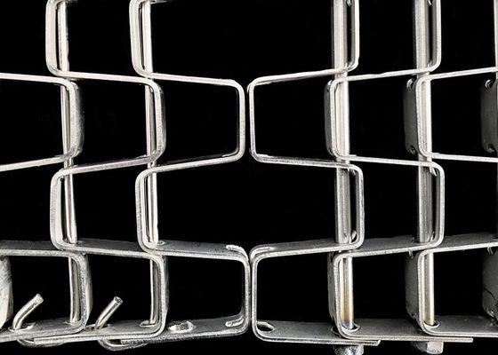 Correia transportadora de favo de mel de aço inoxidável para transporte industrial