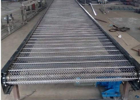Correia transportadora de malha de corrente de aço inoxidável SUS304 de malha 10 20 30 40 50