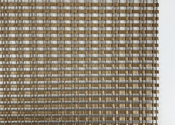 Malha decorativa de tecelagem uniforme do metal da estrutura durável do revestimento decorativo