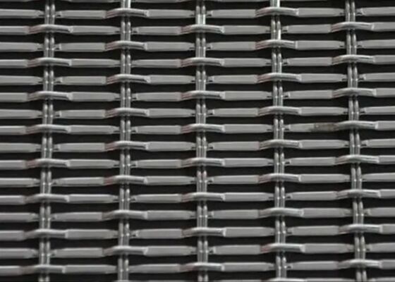 Malha de aço inoxidável para paredes de cortinas, cortinas decorativas de hotéis e exteriores de edifícios
