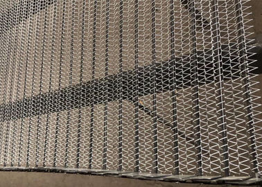 Correia transportadora do elo de corrente de secagem, rede de arame do elo de corrente grande zona aberta