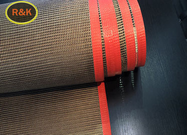 a alta temperatura PTFE de 4mm teflen a correia revestida malha de Coveyor da fibra de vidro 4000 milímetros