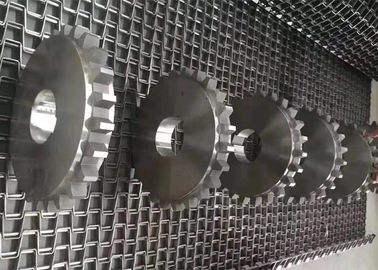 Correia transportadora da malha Chain profissional, correia de aço 304/316 da malha inoxidável