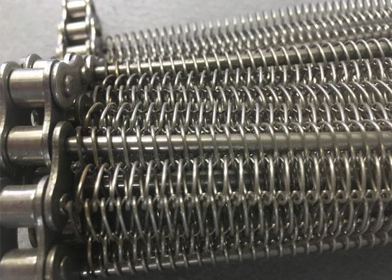304/316 de correia transportadora personalizada perfurada da malha Chain de aço inoxidável com tempo da longa vida