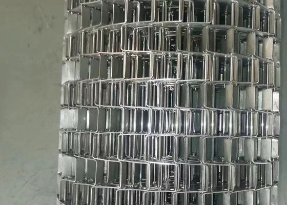 304/201/316 de correia lisa de aço inoxidável da rede de arame para transportar e secar o alimento