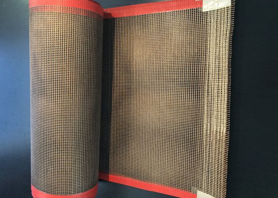O forno de secagem 6*6mm da tela PTFE revestiu a fibra de vidro Mesh Conveyor Belts