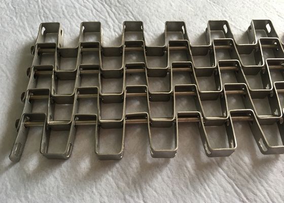 Anti fio liso de aço inoxidável Mesh Belt da oxidação 304 100mm