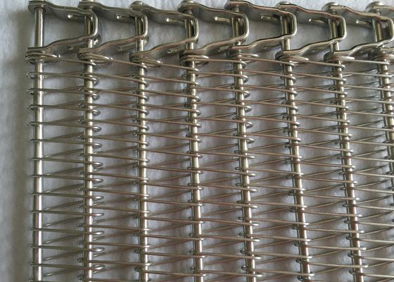 Petiscos que fritam refrigerando 304 Ss Mesh Belt espiral