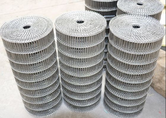 Doces que fabricam Flex Conveyor Belt liso de aço inoxidável