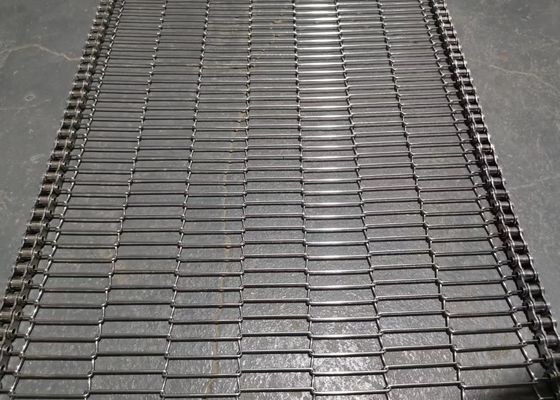 Alimento que refrigera o passo liso de aço inoxidável de Flex Conveyor Belt 7mm