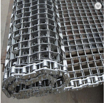 Correia transportadora de aço inoxidável da correia lisa resistente da rede de arame para refrigerar o empacotamento de fritura e o tratamento térmico