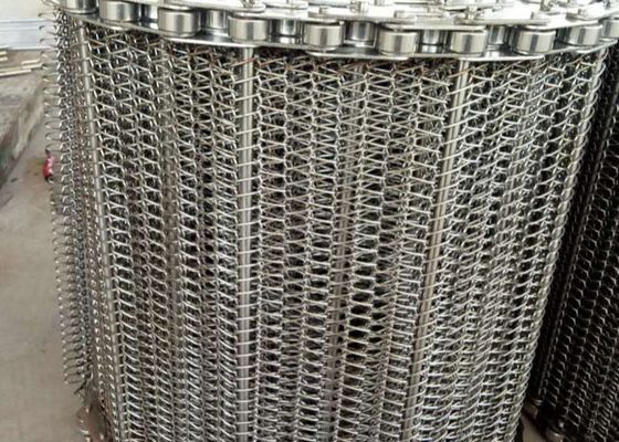 316l espiral de aço inoxidável de classificação vegetal Mesh Belt
