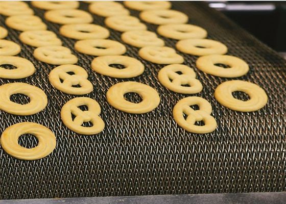 Correia transportadora de desenhos em espinha da carga pesada SUS304 para o forno do cozimento do biscoito