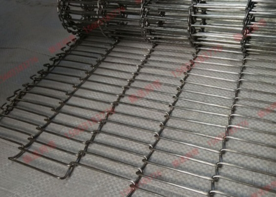 Padaria de aço inoxidável Flex Conveyor Belt liso do parafuso 316
