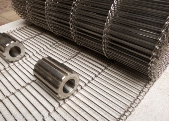 Odm feito sob encomenda profissional Flex Wire Belt Food Grade liso 304 para a fábrica do chocolate