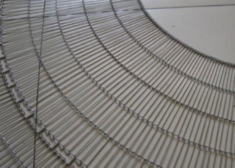 A secagem interna 316l Mesh Flat Flex Conveyor Belt personalizou