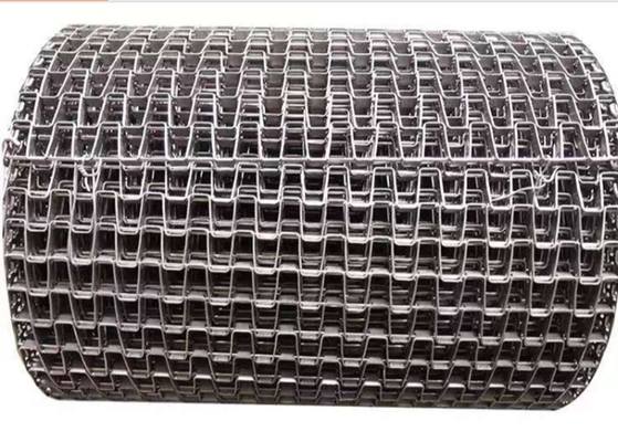 Forno de cozimento rebitado 201 de Mesh Conveyor Belt For Pizza do fio liso da borda