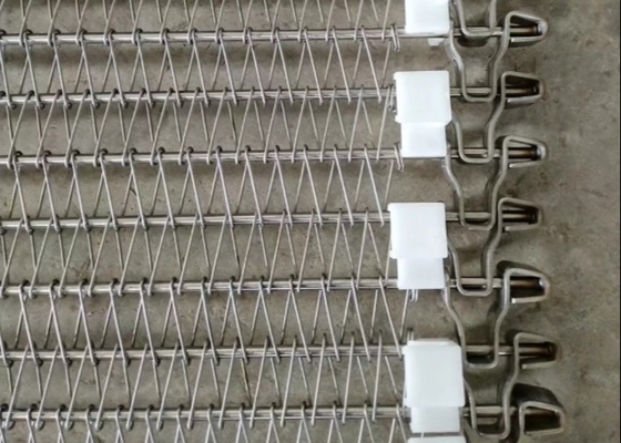 Fio de aço inoxidável Mesh Conveyor Belt da espiral do elo de corrente